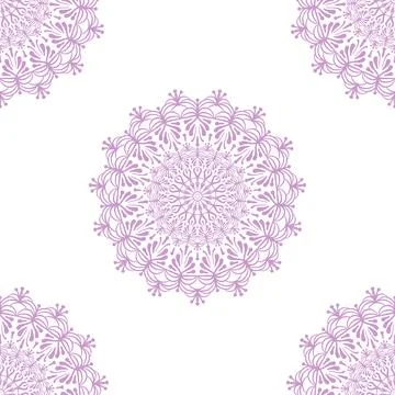 Abstract seamless pattern with ornaments. Vector illustration. Decorative t.. 스톡 일러스트