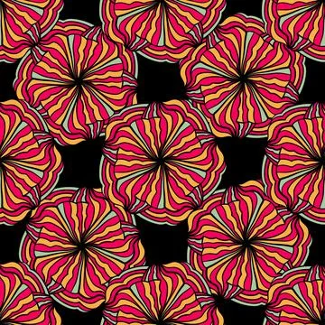 Abstract seamless pattern with ornaments. Vector illustration. Decorative t.. 库存插图