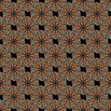 Abstract seamless pattern with ornaments. Vector illustration. Decorative tex 스톡 일러스트