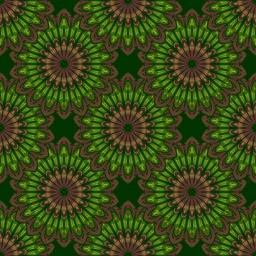 Abstract seamless pattern with ornaments. Vector illustration. Decorative tex 스톡 일러스트
