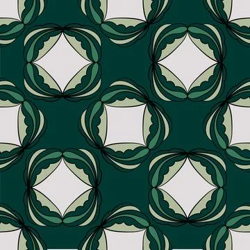Abstract seamless pattern with ornaments. Vector illustration. Decorative t.. Stock Illustration