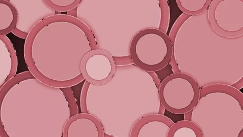 Abstract seamless pattern of overlapping circles with edged borders animati.. Stock Footage 329713052