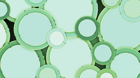 Abstract seamless pattern of overlapping circles with edged borders animati.. Stock Footage 329713199
