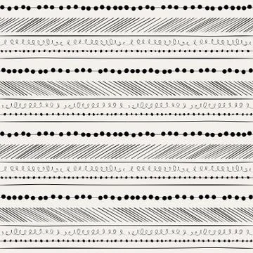 Abstract seamless pattern. Paper background with Hand drawing elements. Beige Stock Illustration