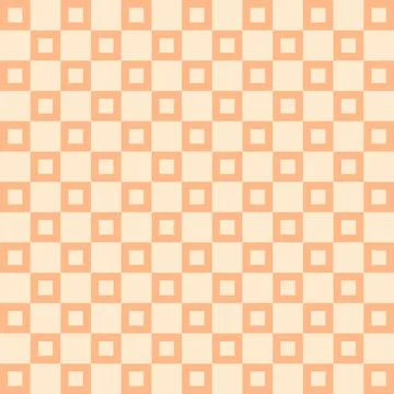 Abstract seamless pattern in Peach Fuzz color. Simple check design with a w.. Illustrazione stock