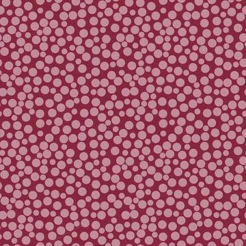 Abstract seamless pattern with pink different balls on burgundy background. Stock-Illustration