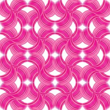 Abstract seamless pattern in pink style of the lines Stock Illustration