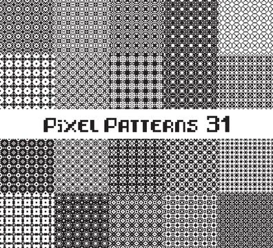 Abstract seamless pattern in pixel style. Set geometric design background. Stock Illustration