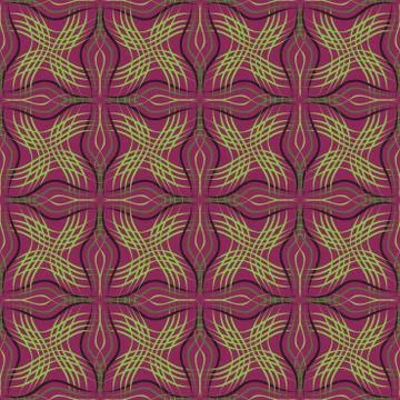 Abstract  seamless pattern purple green Illustrazione stock