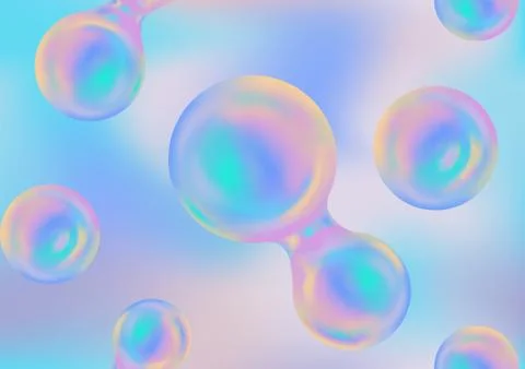 Abstract seamless pattern with rainbow balloons . Vector repeat background Illustrazione stock