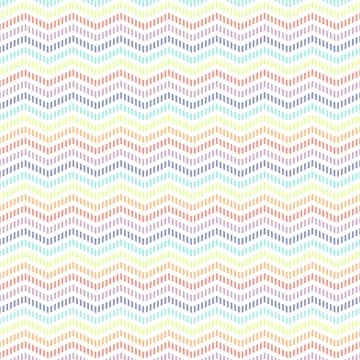 Abstract seamless pattern with rainbow wavy lines, stripes, organic shapes... Stock Illustration