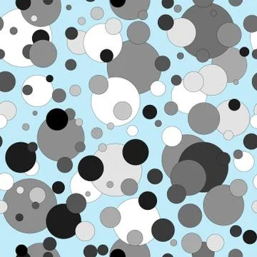 Abstract seamless pattern with random bubbles. Abstract background with circles 스톡 일러스트