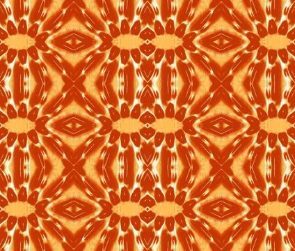 Abstract seamless pattern in red and yellow Stock-Illustration