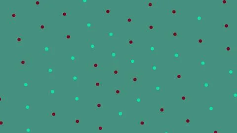 Abstract seamless pattern with red and teal circles Illustrazione stock