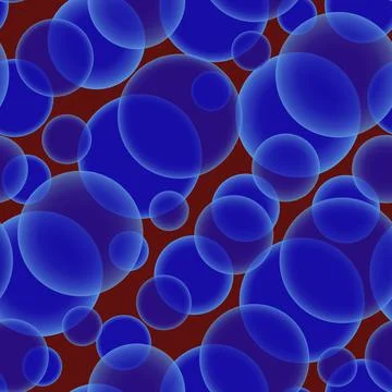 Abstract seamless pattern with red azure different balls on burgundy. Stock Illustration