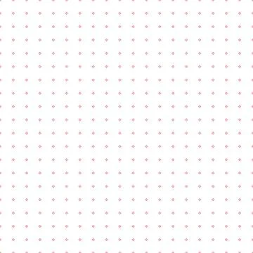 Abstract seamless pattern with red outline crosses on white background. Moder 스톡 일러스트