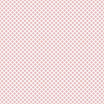 Abstract seamless pattern with red outline crosses on white background. Moder Illustrazione stock
