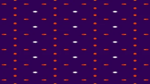 Abstract seamless pattern with repeating geometric shapes and bright colors Stock Footage 320147805