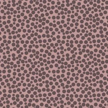 Abstract seamless pattern with rosy gray different balls on pink. Stock Illustration