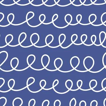 Abstract seamless pattern with scribbles. Retro background. Endless repeatabl Illustrazione stock