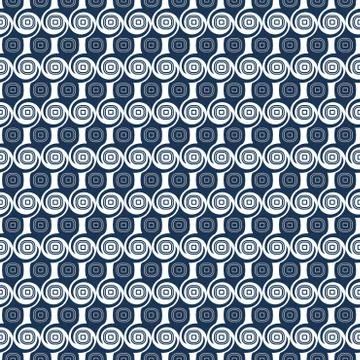 Abstract seamless pattern. Seamless wave vector background. Blue and white te Stock Illustration