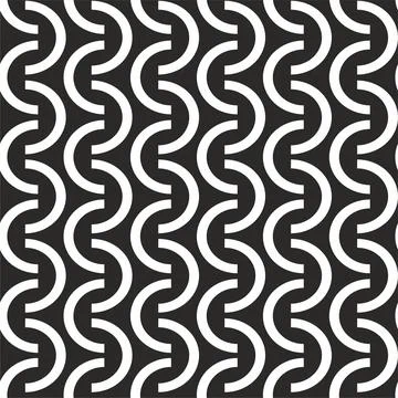 Abstract seamless pattern with semicircles. Stock Illustration