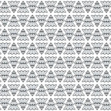 Abstract seamless pattern with silver Christmas trees. Stock Illustration