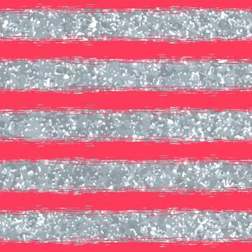 Abstract seamless pattern with silver glitter texture Stock Illustration