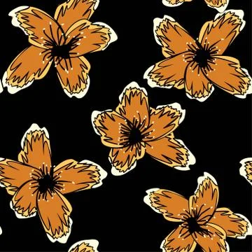 Abstract seamless pattern with simple elements Illustrazione stock