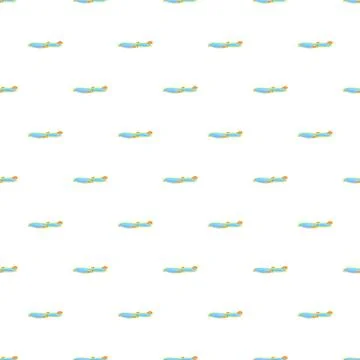 Abstract seamless pattern with simplified water elements Illustrazione stock