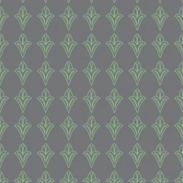 Abstract seamless pattern with small flower outline. endless illustration. Stock Illustration