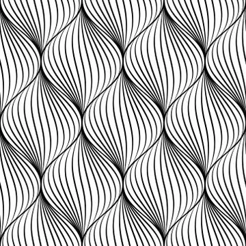 Abstract seamless pattern in spiral shape. Stock Illustration