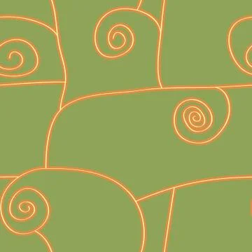 Abstract seamless pattern with spiral. Vector Stock Illustration