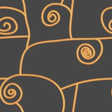 Abstract seamless pattern with spiral. Vector Stock Illustration