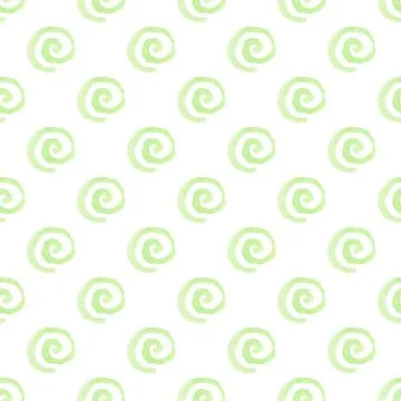 Abstract seamless pattern with spirals Stock Illustration