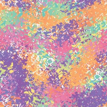 Abstract seamless pattern. Splatter brush background. Color brush trail ornam Stock Illustration