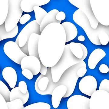 Abstract Seamless Pattern with Stains Stock Illustration