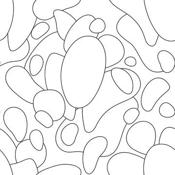 Abstract Seamless Pattern with Stains Stock Illustration