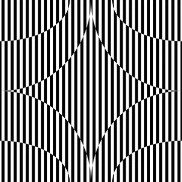 Abstract seamless pattern with star-like figure, black and white geometric Stock-Illustration