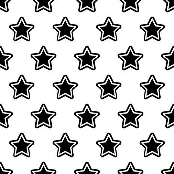 Abstract Seamless pattern with stars on a white background. Vector illustration イラスト素材