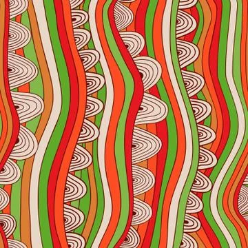 Abstract seamless pattern with stripes and circles, colorful seamless abstrac 스톡 일러스트