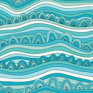 Abstract seamless pattern with stripes and circles, colorful seamless abstrac イラスト素材
