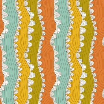 Abstract seamless pattern with stripes and circles, colorful seamless abstrac Illustrazione stock