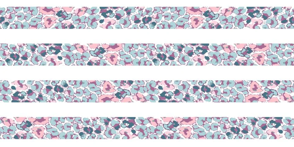 Abstract seamless pattern with stripes. Leopard texture. Vector illustration Stock Illustration