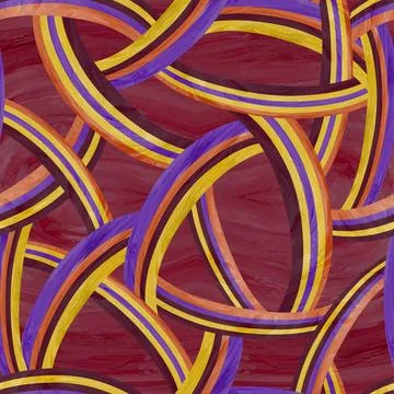 Abstract seamless pattern of strips of paint in multicolor Stock Illustration