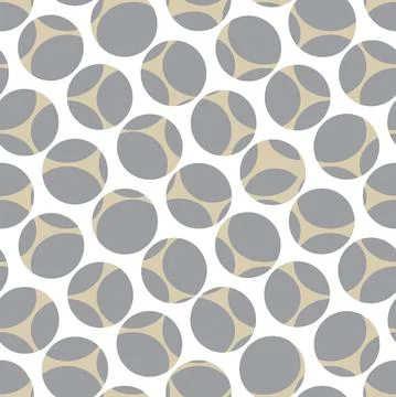 Abstract seamless pattern. Stylish geometric background holes and circles Illustrazione stock