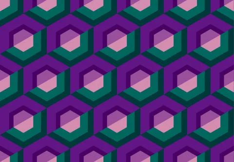 Abstract seamless pattern for surface design, fabric, wrapping paper in retro Illustrazione stock