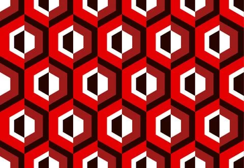 Abstract seamless pattern for surface design, fabric, wrapping paper in retro Illustrazione stock