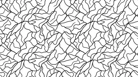 Abstract seamless pattern with tangled lines organic texture modern stylish.. Stock Illustration