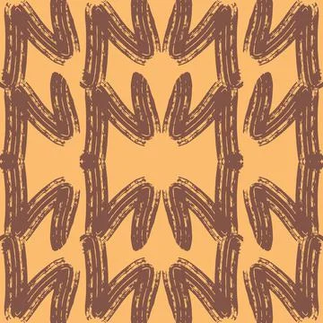 Abstract seamless pattern for textile and packaging design. Grunge messy roug Stock Illustration